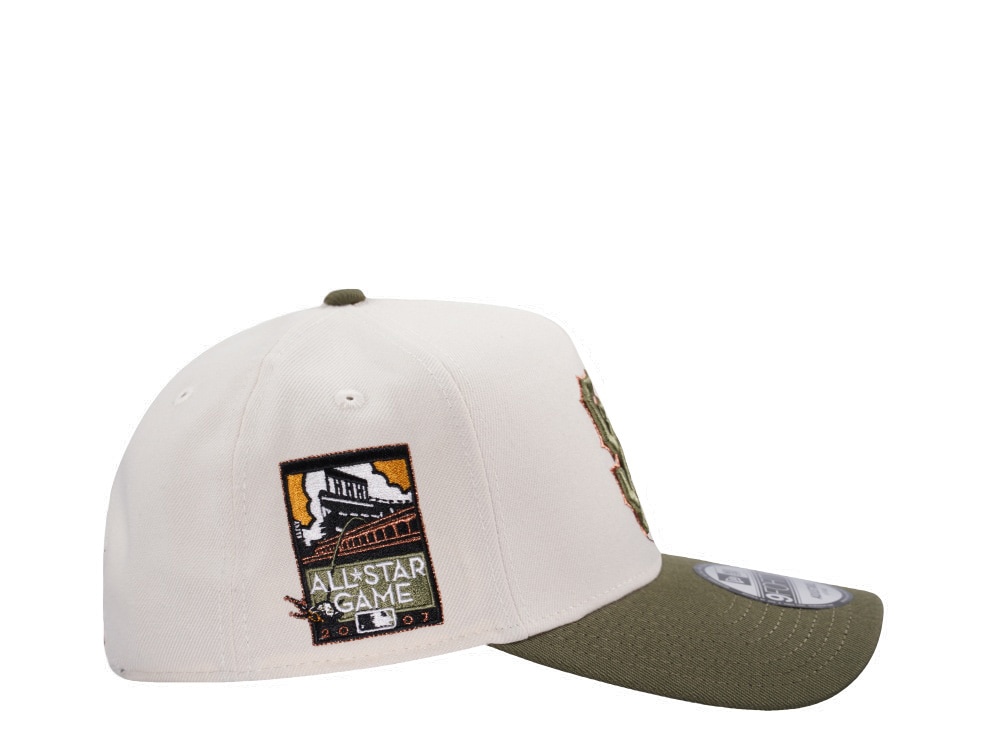 New Era San Francisco Giants All Star Game 2007 Cream Two Tone Edition 9Forty A Frame Snapback Gorra