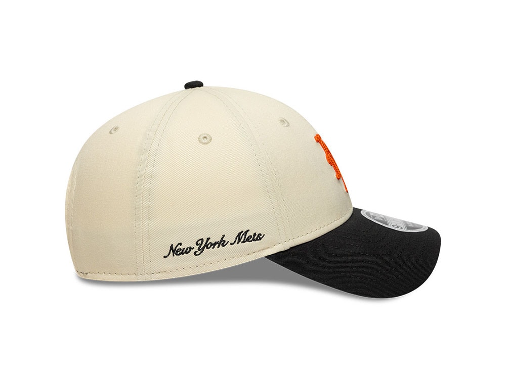 New Era New York Mets Side Script Two Tone 9Forty M Crown Snapback Gorra