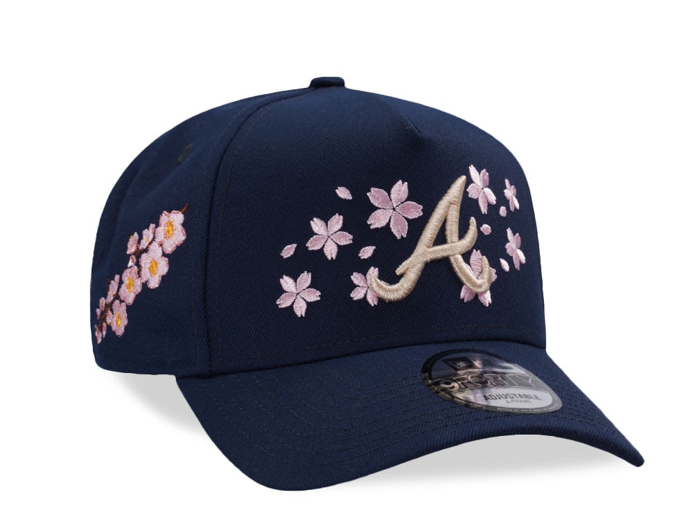New Era Atlanta Braves Ocean Sakura Edition 9Forty A Frame Snapback Gorra