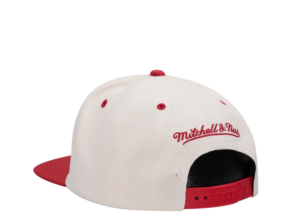Mitchell & Ness Houston Rockets Sail Off White Two Tone Snapback Gorra