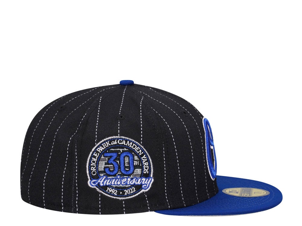 New Era Baltimore Orioles 30th Anniversary Pinstripe Two Tone Edition 59Fifty Fitted Gorra