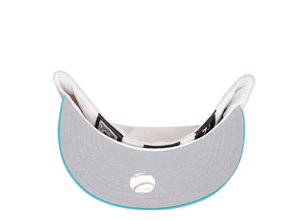 New Era Florida Marlins Inaugural Year 1993 Stone Script Two Tone Prime Edition 59Fifty Fitted Gorra