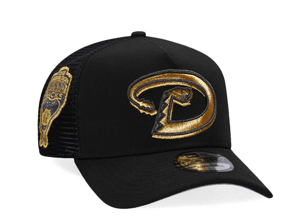 New Era Arizona Diamondbacks Inaugural season 98 Black And Gold Trucker A Frame 9Forty Gorra