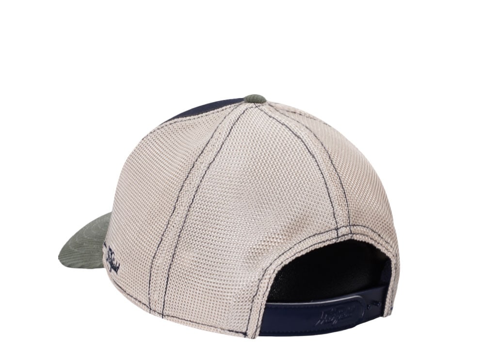 Hatfield Motorcycle Navy Ivory Trucker Snapback Gorra