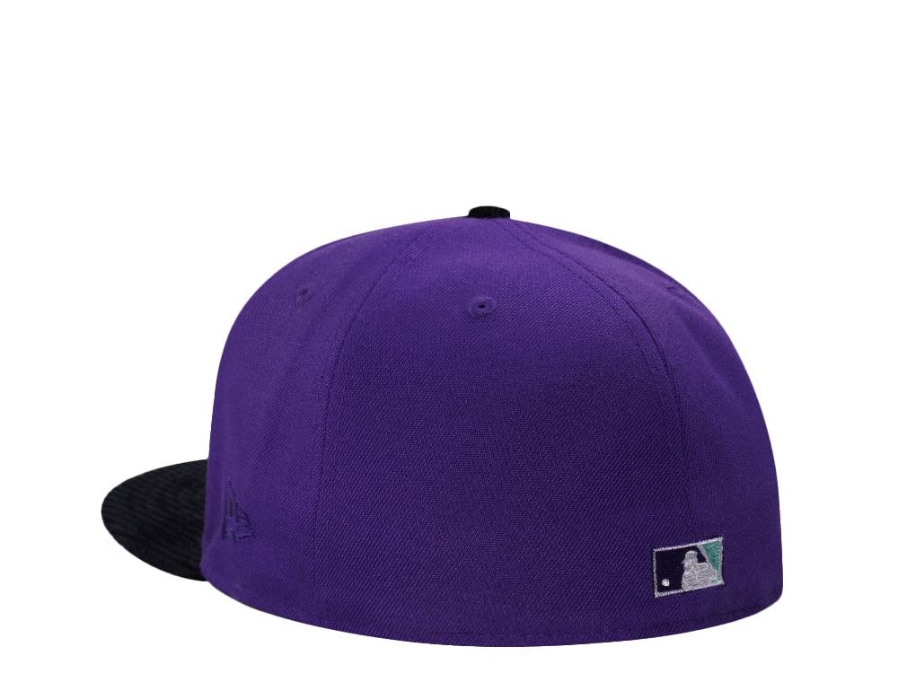 New Era Arizona Diamondbacks 20th Anniversary Cord Visor Edition Purple 59Fifty Fitted Gorra