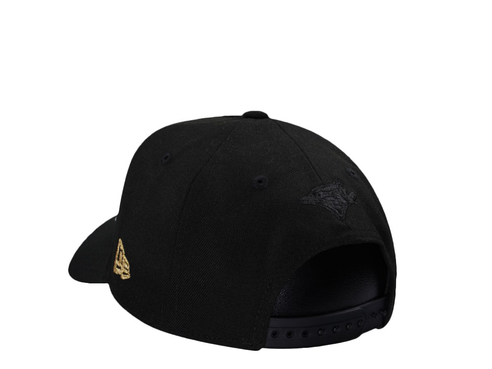 New Era Toronto Blue Jays 30th Anniversary Metallic Black Prime Edition 9Forty A Frame Snapback Gorra
