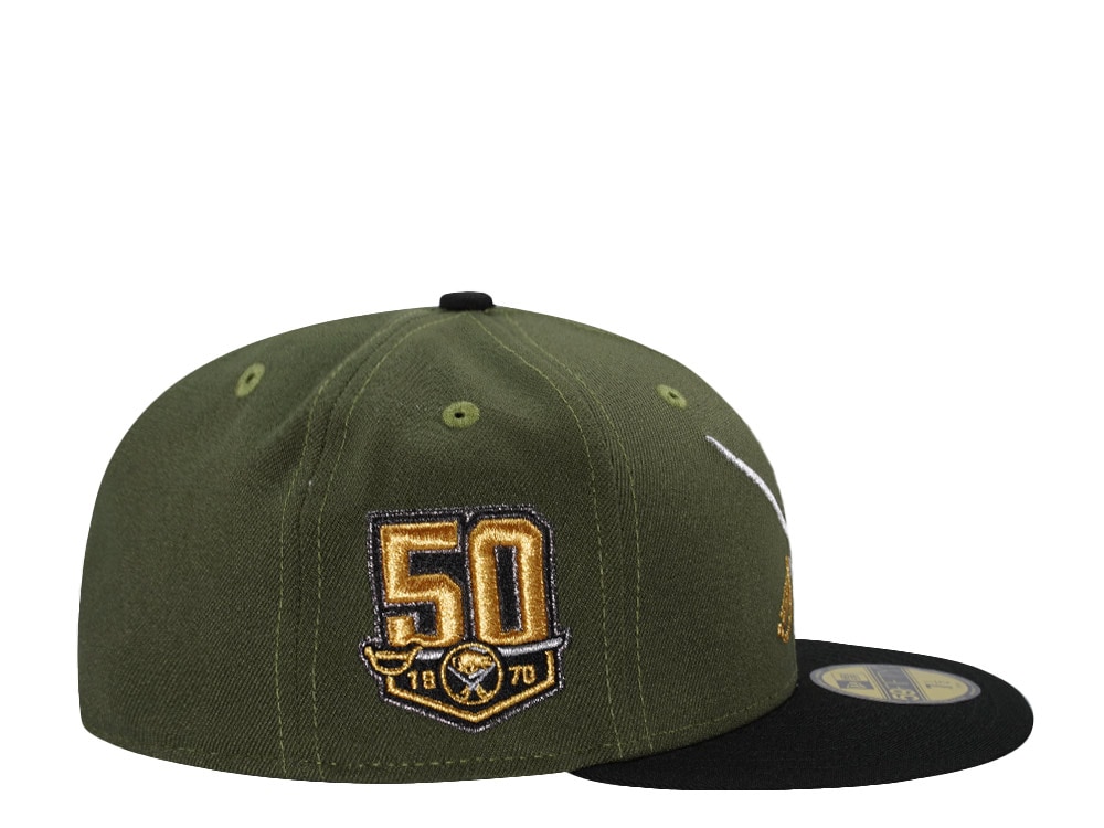 New Era Buffalo Sabres 50th Anniversary Rifle Green Two Tone Edition 59Fifty Fitted Gorra