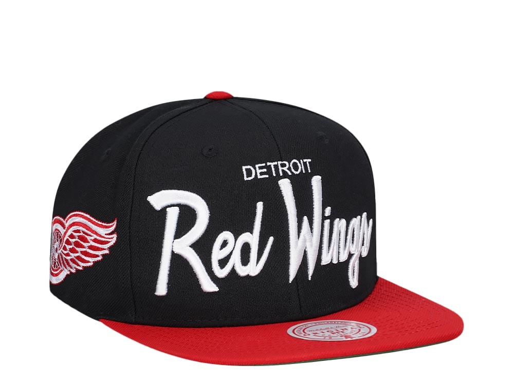 Mitchell & Ness Detroit Red Wings Vintage Script Snapback Gorra