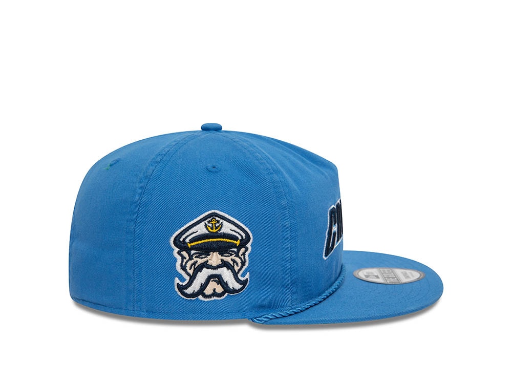 New Era Lake County Captains Blue A Frame Golfer Snapback Gorra