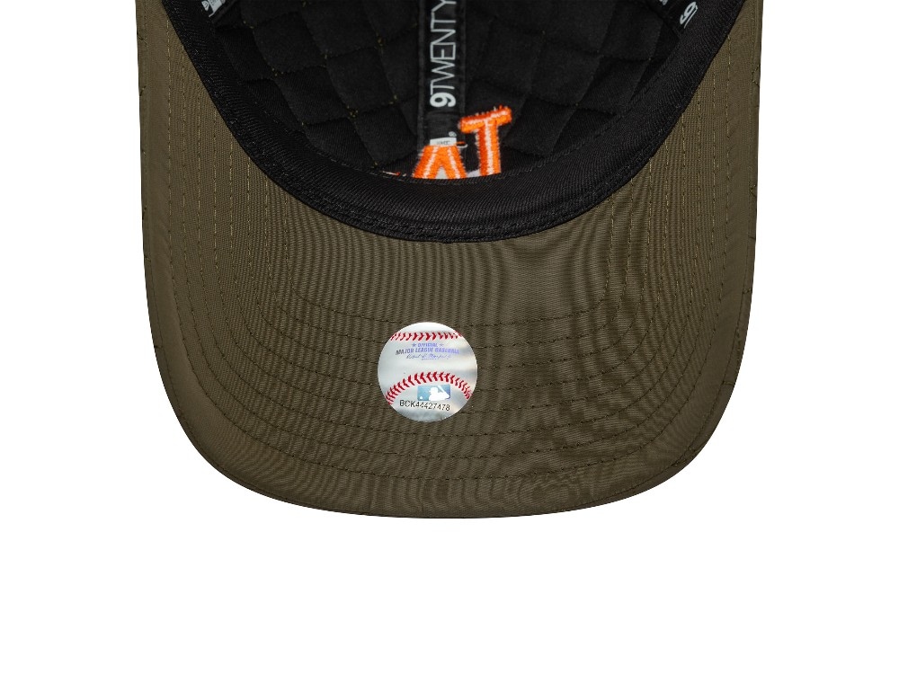 New Era Los Angeles Dodgers Quilted Olive 9Twenty Snapback Gorra