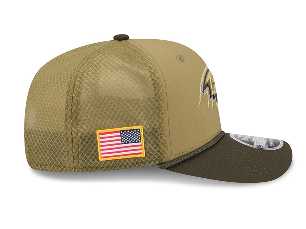 New Era Baltimore Ravens Salute To Service 2025 9Seventy Snapback Gorra