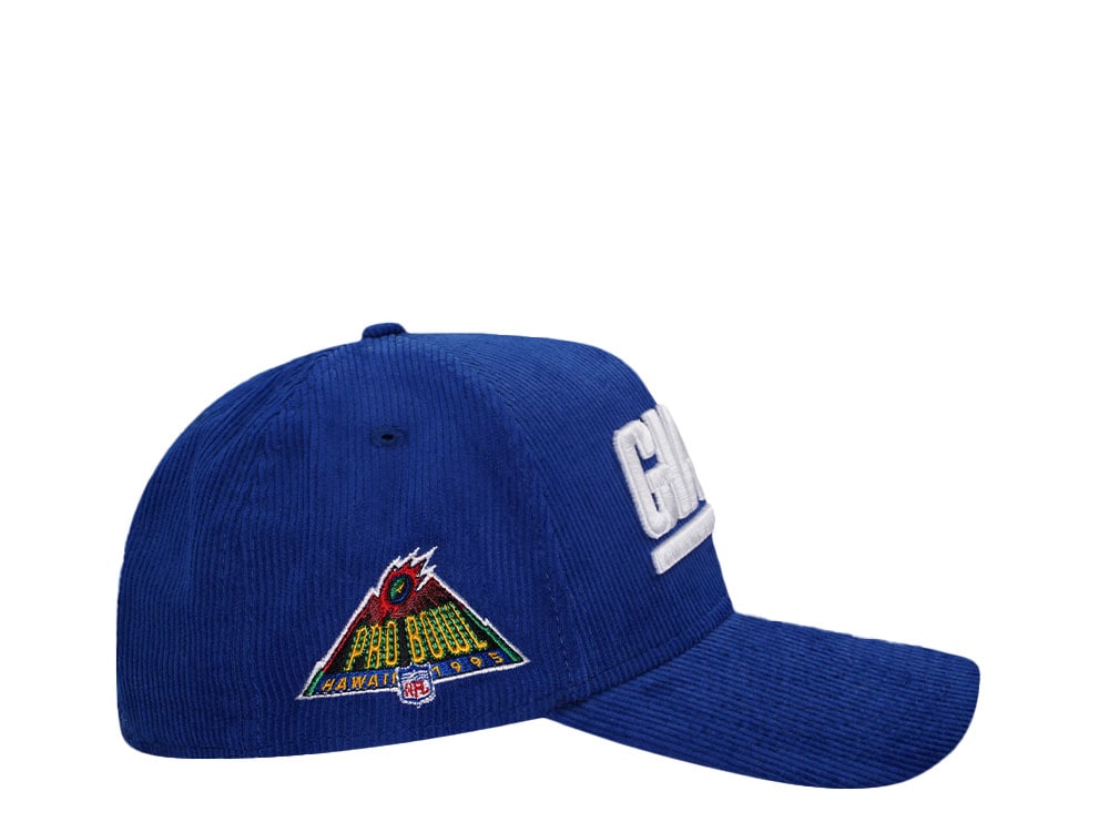 New Era New York Giants Pro Bowl 1995 Royal Corduroy Edition 9Forty A Frame Snapback Gorra