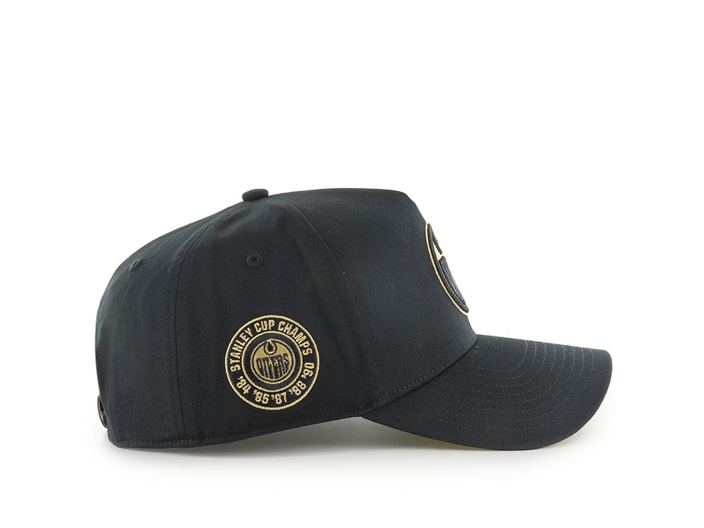 47Brand Edmonton Oilers Vintage Stanley Black Sure Shot Edition MVP Snapback Gorra