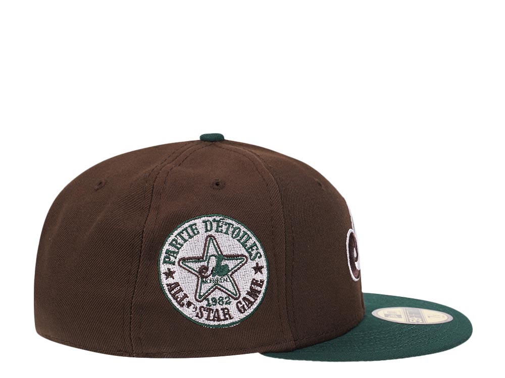 New Era Montreal Expos Brown All Star Game 1982 Forest Pink Edition 59Fifty Fitted Gorra