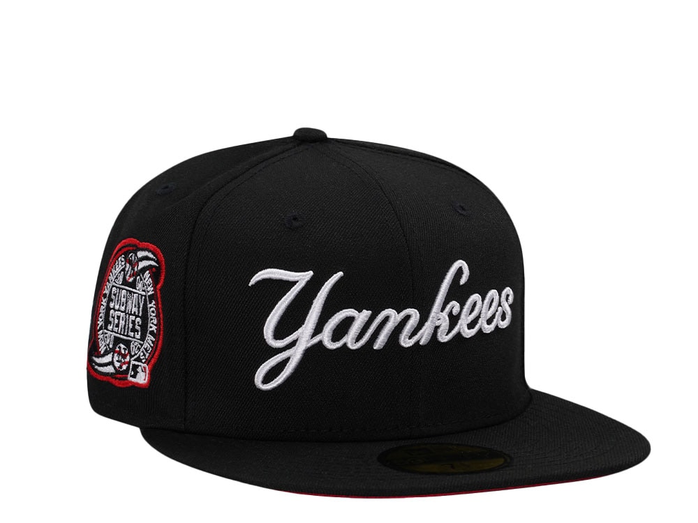 New Era New York Yankees Subway Series 2009 Black and Red Edition 59Fifty Fitted Gorra