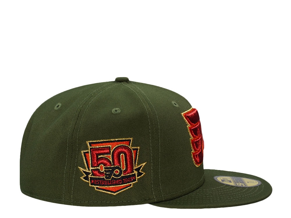 New Era Philadelphia Flyers 50th Anniversary Green Prime Edition 59Fifty Fitted Gorra