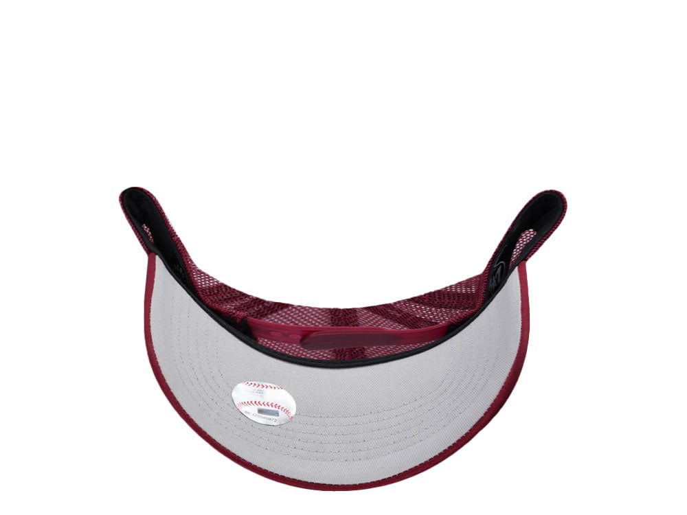 47Brand Philadelphia Phillies Cardinal Tri Tone Foam Offside Trucker Snapback Gorra
