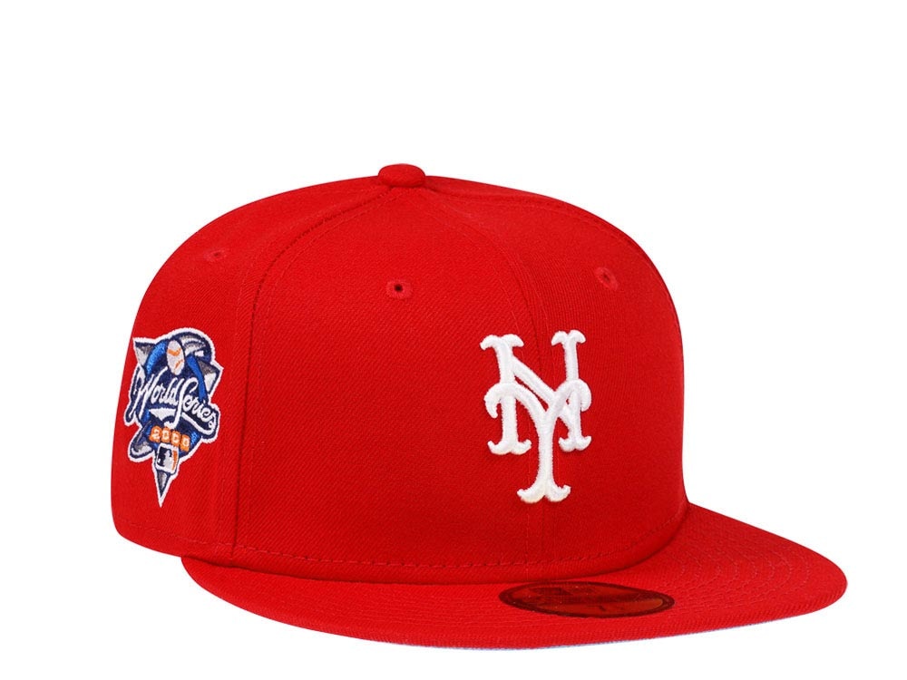 New Era New York Mets World Series 2000 Red Glacier Blue Edition 59Fifty Fitted Gorra