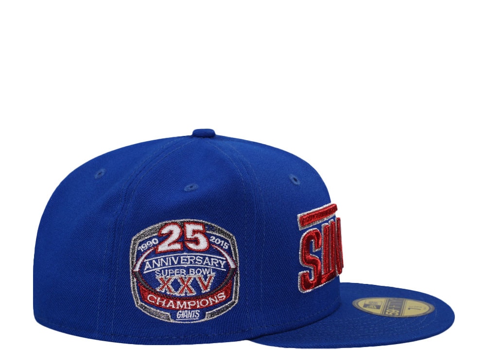 New Era New York Giants 25th Anniversary Blue Prime Edition 59Fifty Fitted Gorra