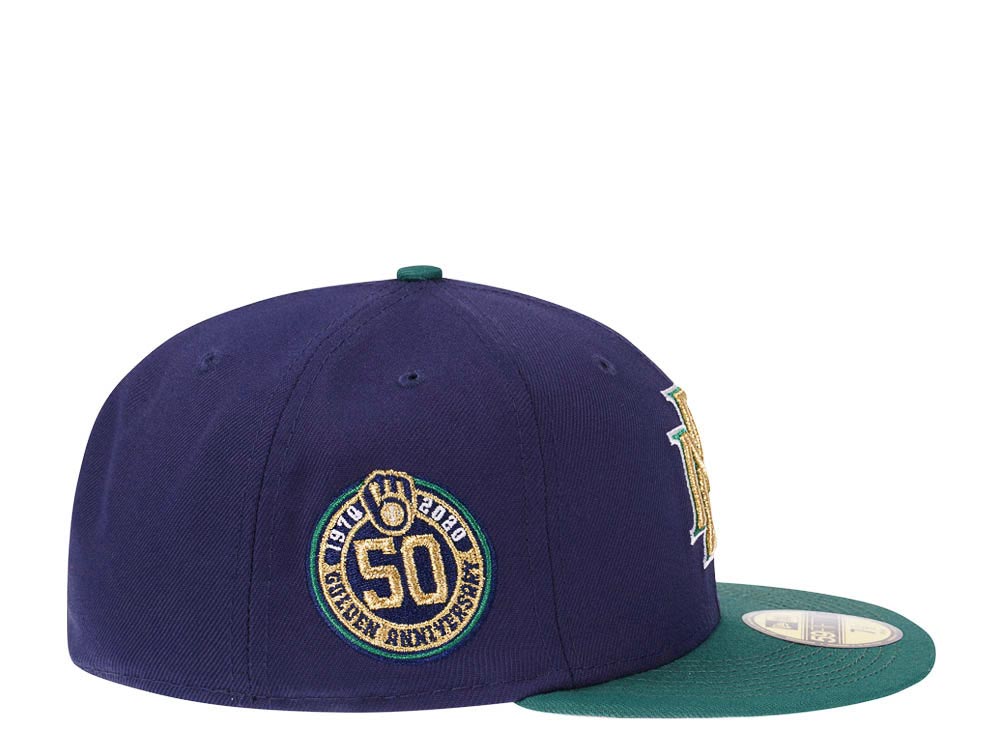 New Era Milwaukee Brewers 50th Anniversary Two Tone Edition 59Fifty Fitted Gorra