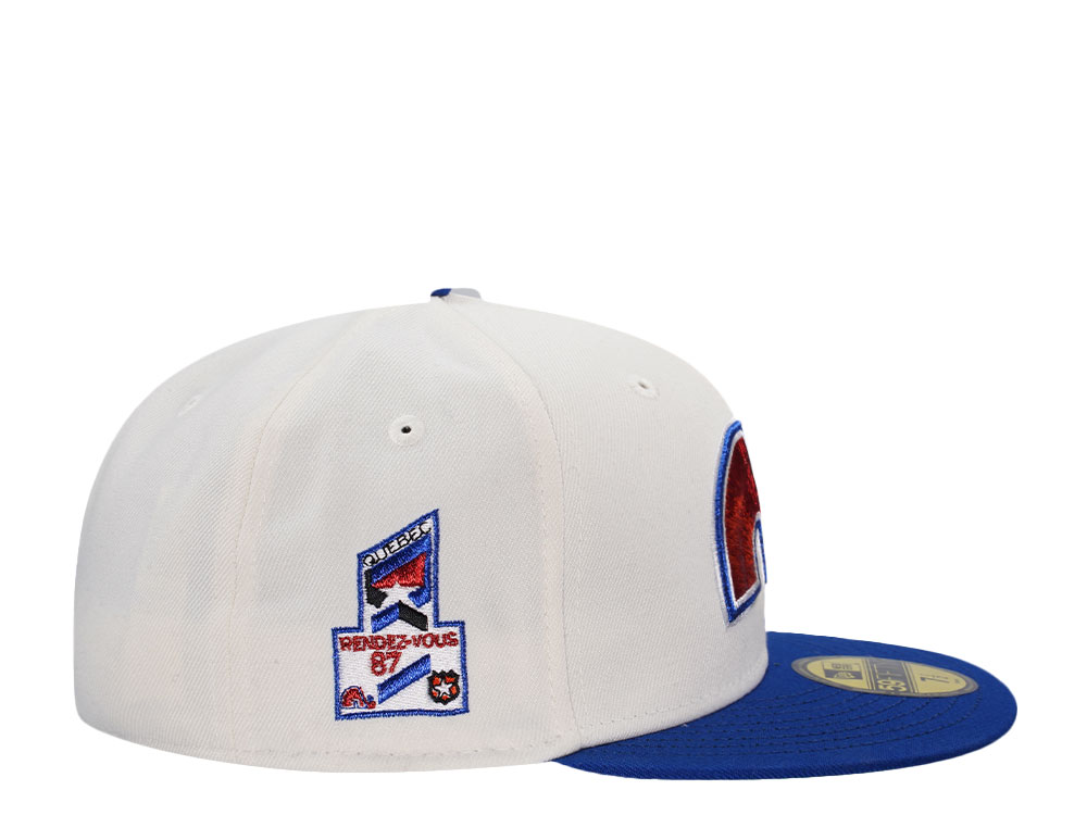 New Era Quebec Nordiques All Star Game 1987 Chrome Two Tone Throwback Edition 59Fifty Fitted Gorra