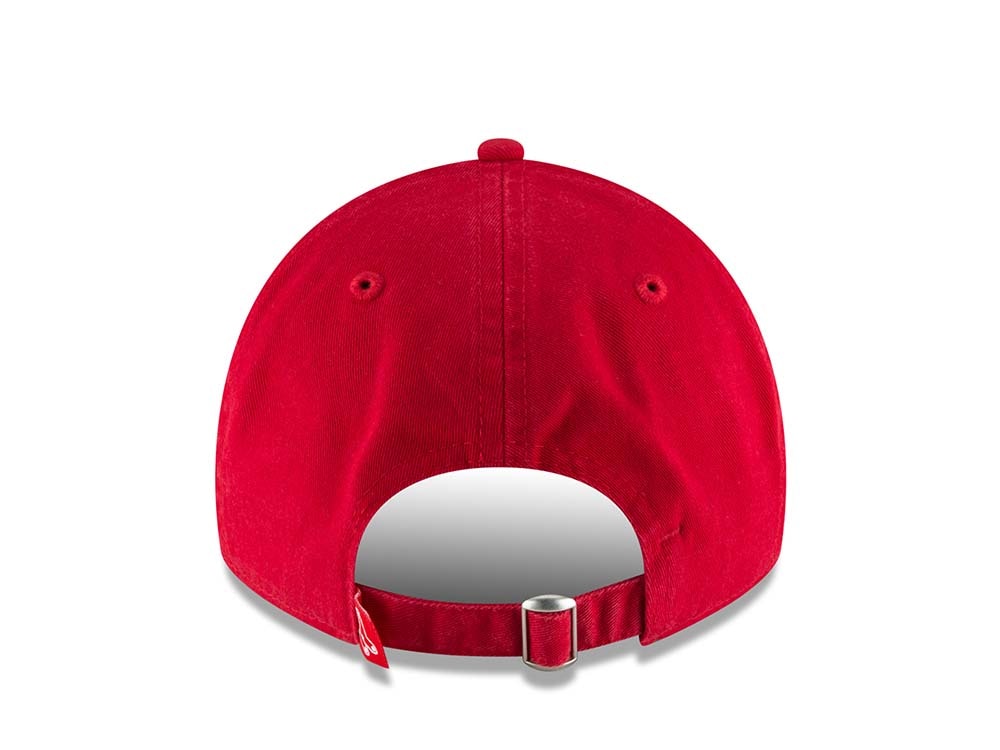 New Era Boston Red Sox Scarlet Red Core Classic 9Twenty Strapback Gorra