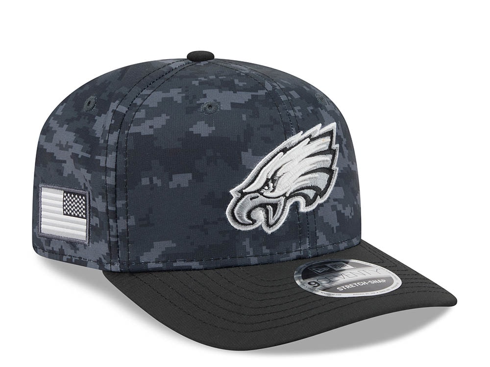 New Era Philadelphia Eagles NFL Salute to Service 2026 Digi Camo Black 9Seventy Stretch Snapback Gorra