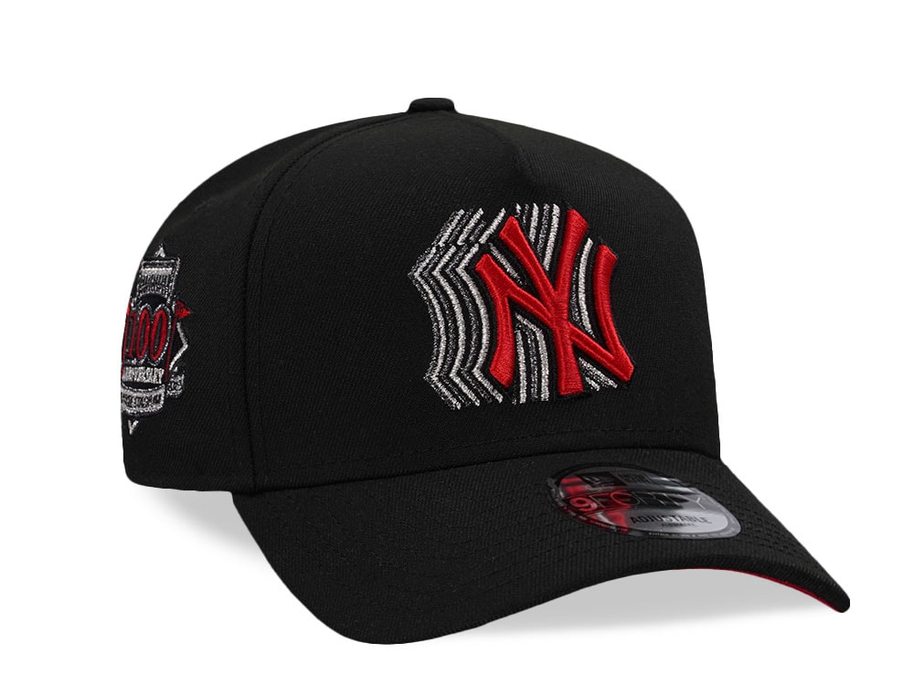 New Era New York Yankees Stadium Anniversary Fade Black Red Edition 9Forty A Frame Snapback Gorra