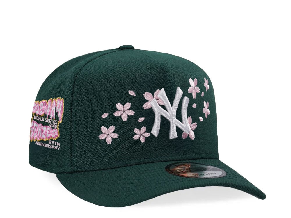 New Era New York Yankees Subway Series Sakura Dark Green Prime Edition 9Fifty A Frame Snapback Gorra