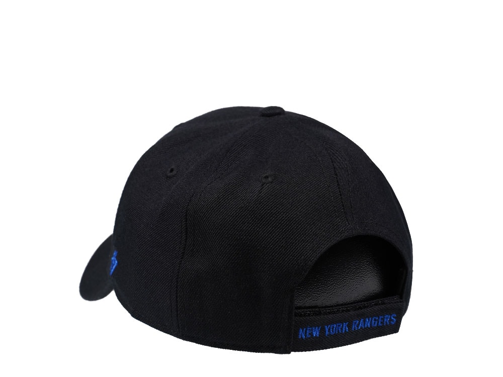 47Brand New York Rangers Classic Black Strapback Gorra