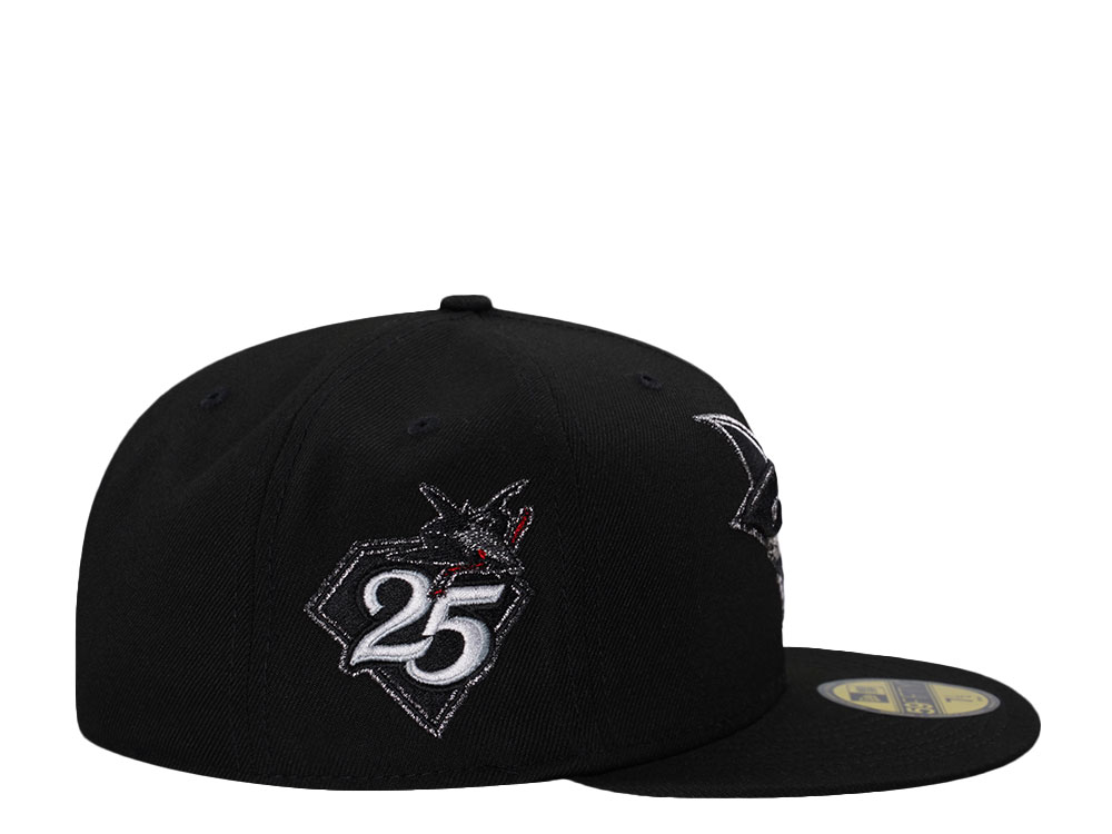 New Era San Jose Shark 25th Anniversary Black Metallic Prime Edition 59Fifty Fitted Gorra