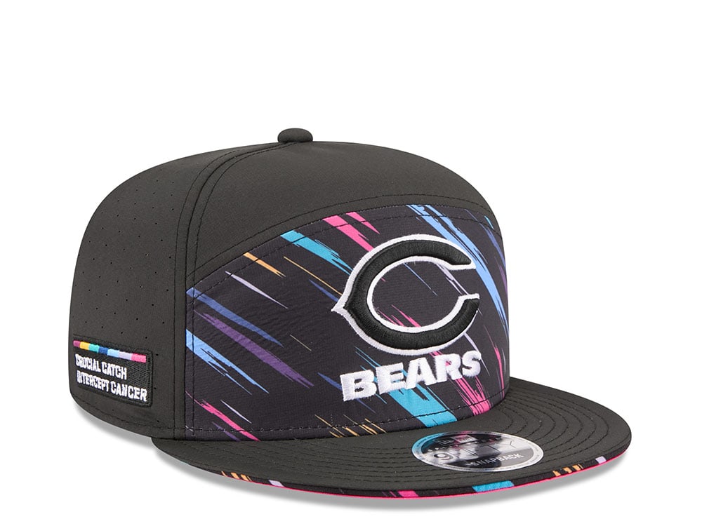 New Era Chicago Bears Crucial Catch 2026 Black Edition 9Fifty Split Panel Snapback Gorra