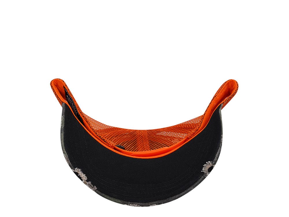 Von Dutch Camouflage Orange Edition Trucker A Frame Snapback Gorra