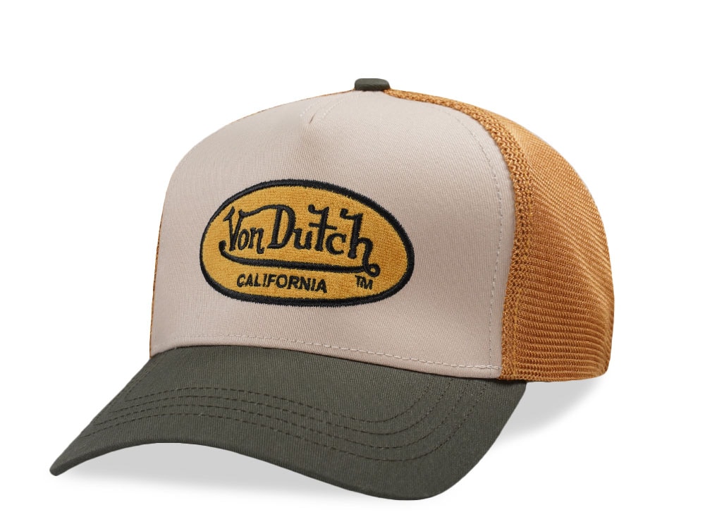 Von Dutch Oval Patch Terry Two Tone Edition Trucker Snapback Gorra