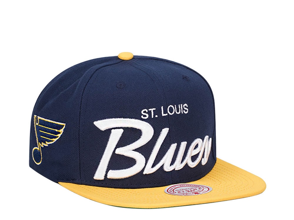 Mitchell & Ness St. Louis Blues Vintage Script Snapback Gorra