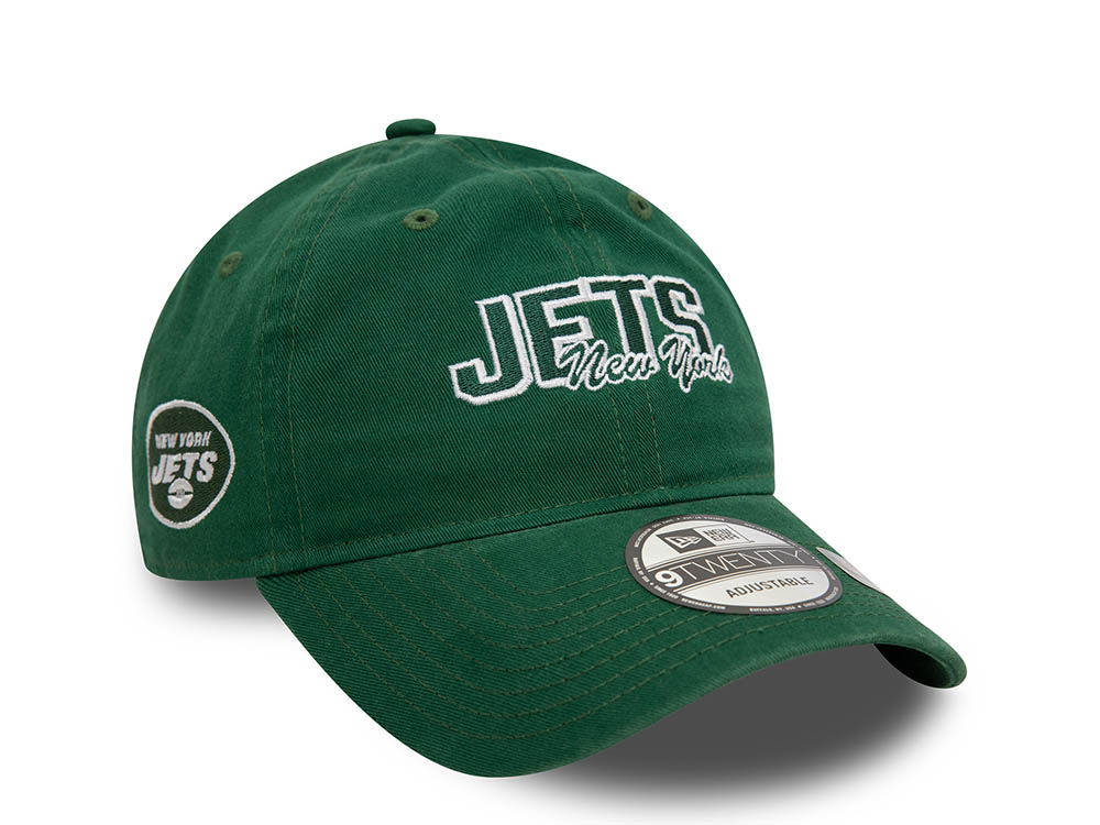 New Era New York Jets NFL Script Green 9Twenty Strapback Gorra