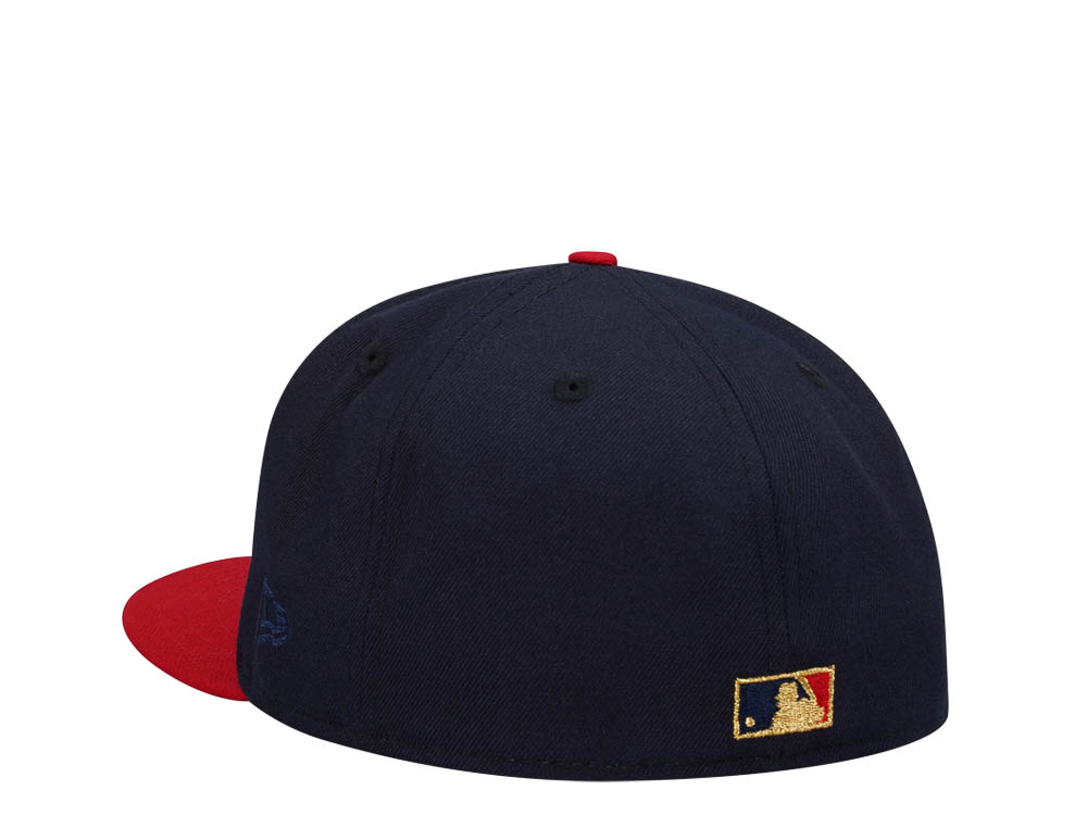 New Era Cleveland Indians American League Script Two Tone Throwback Edition 59Fifty Fitted Gorra