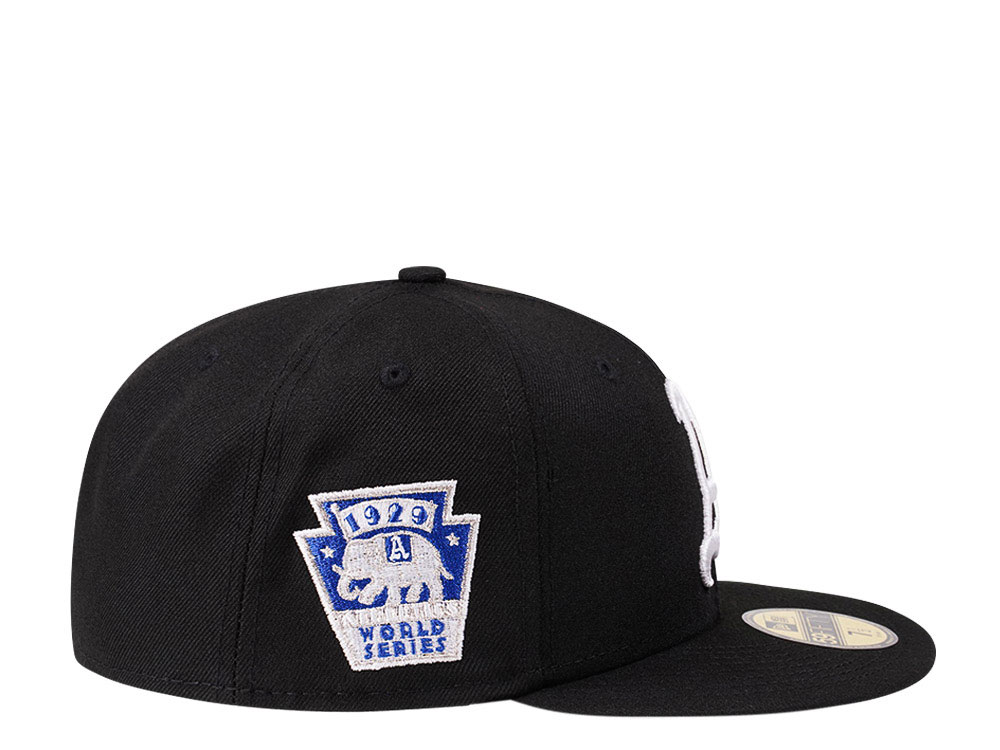 New Era Philadelphia Athletics World Series 1929 Black and Blue Edition 59Fifty Fitted Gorra