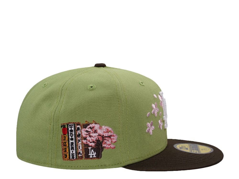 New Era Los Angeles Dodgers Tokyo Series 2025 Matcha Two Tone Edition 59Fifty Fitted Gorra
