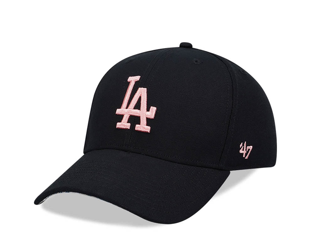47Brand Los Angeles Dodgers Black MVP Snapback Gorra