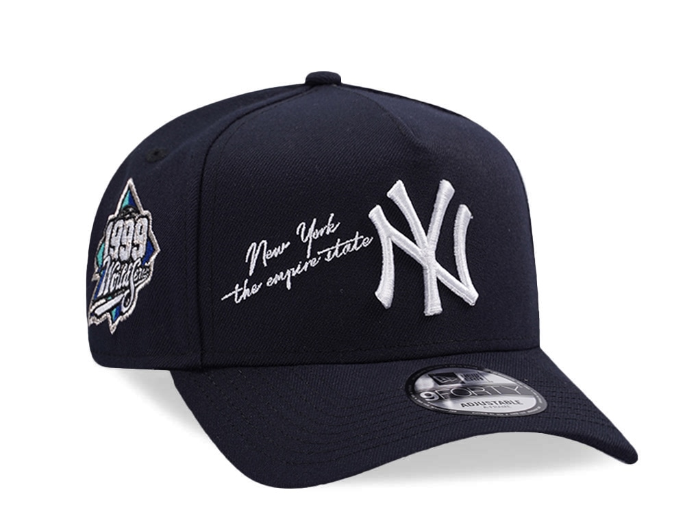 New Era New York Yankees World Series 1999 Navy Prime Edition 9Forty A Frame Snapback Gorra