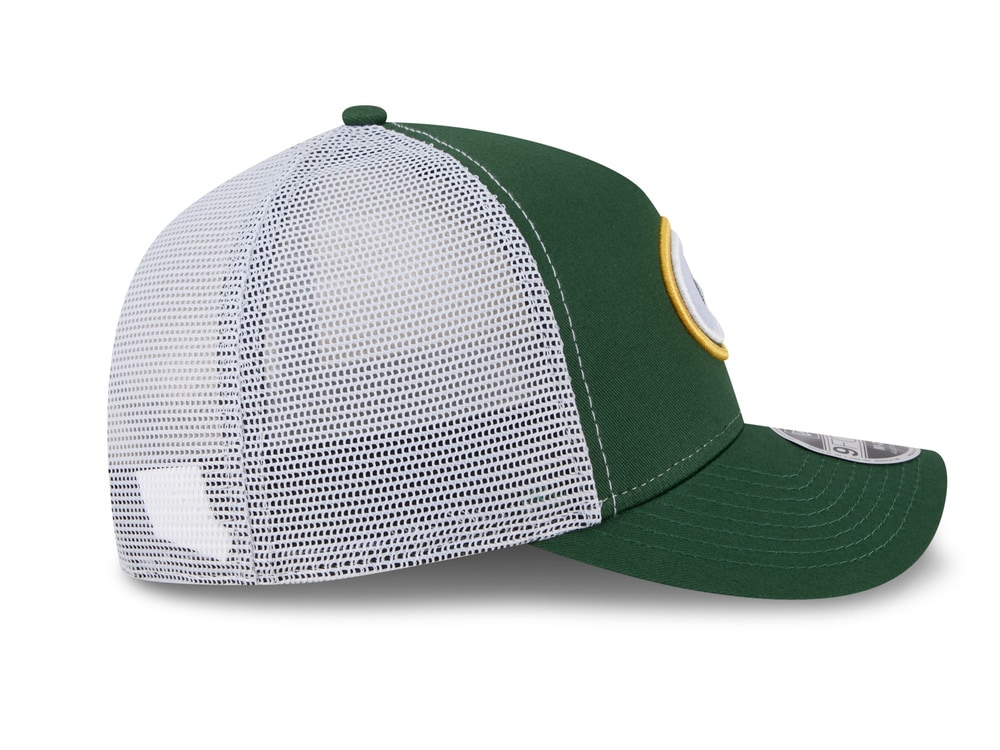 New Era Green Bay Packers Official Team Color Edition 9Forty M Crown A Frame Trucker Snapback Gorra