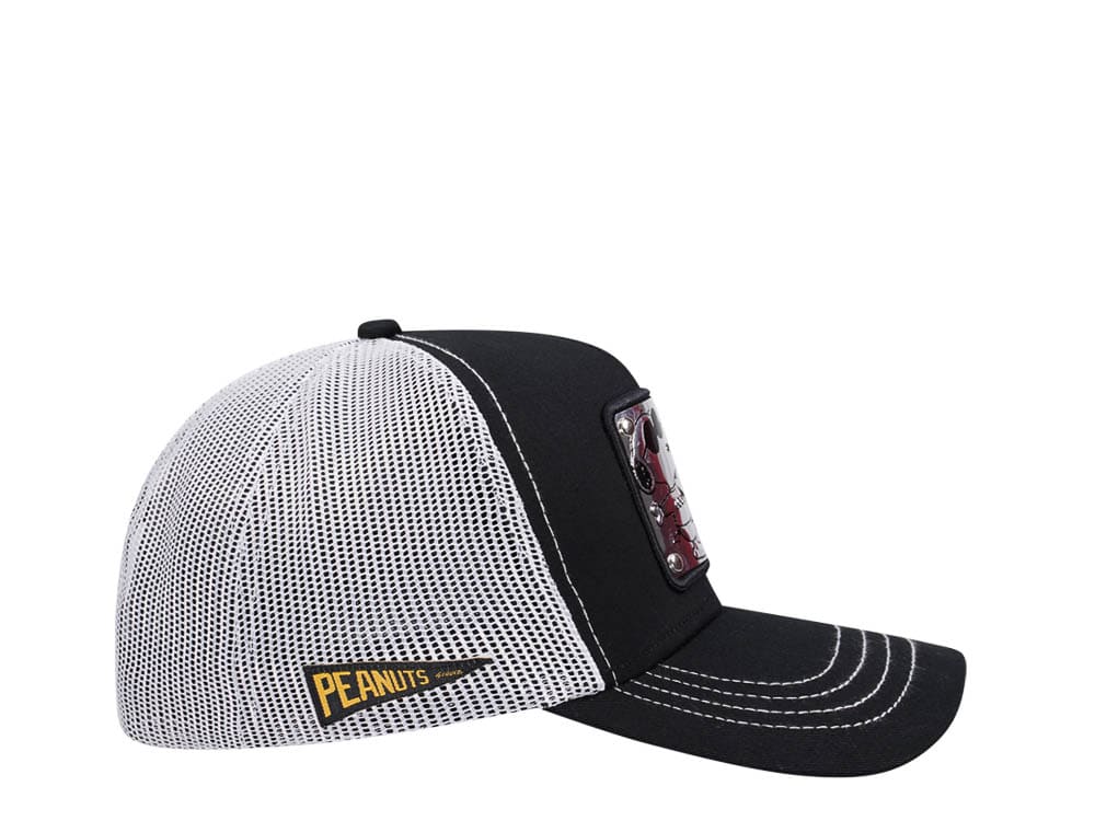 Capslab Peanuts Snoopy Black Grey Trucker Snapback Gorra