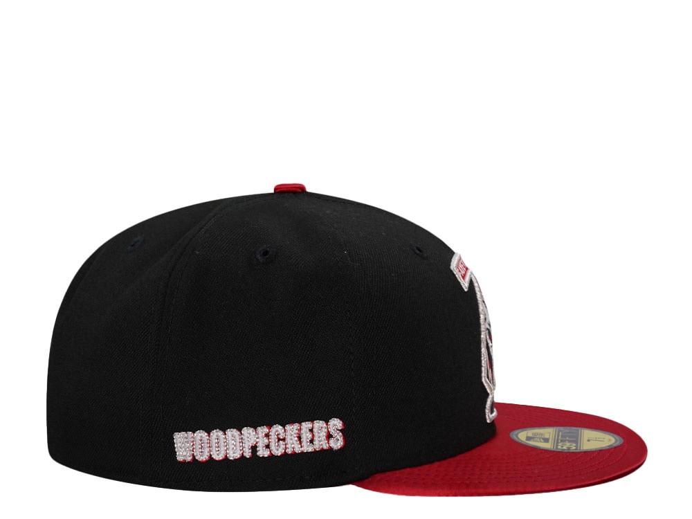 New Era Fayetteville Woodpeckers Horror Pack Satin Brim Edition 59Fifty Fitted Gorra