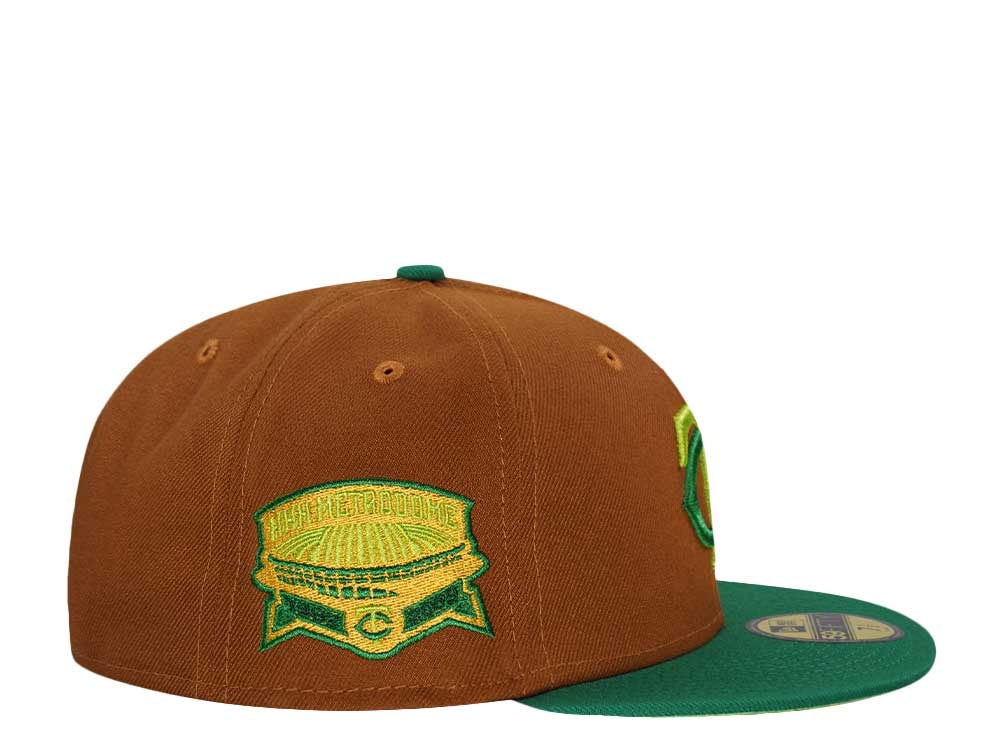 New Era Minnesota Twins Metrodome Peanut Green Two Tone Edition 59Fifty Fitted Gorra