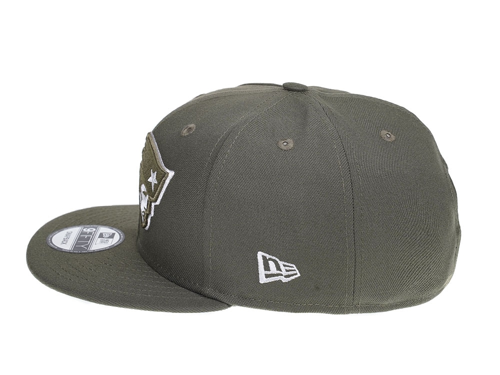 New Era New England Patriots Olive 9Fifty Snapback Gorra
