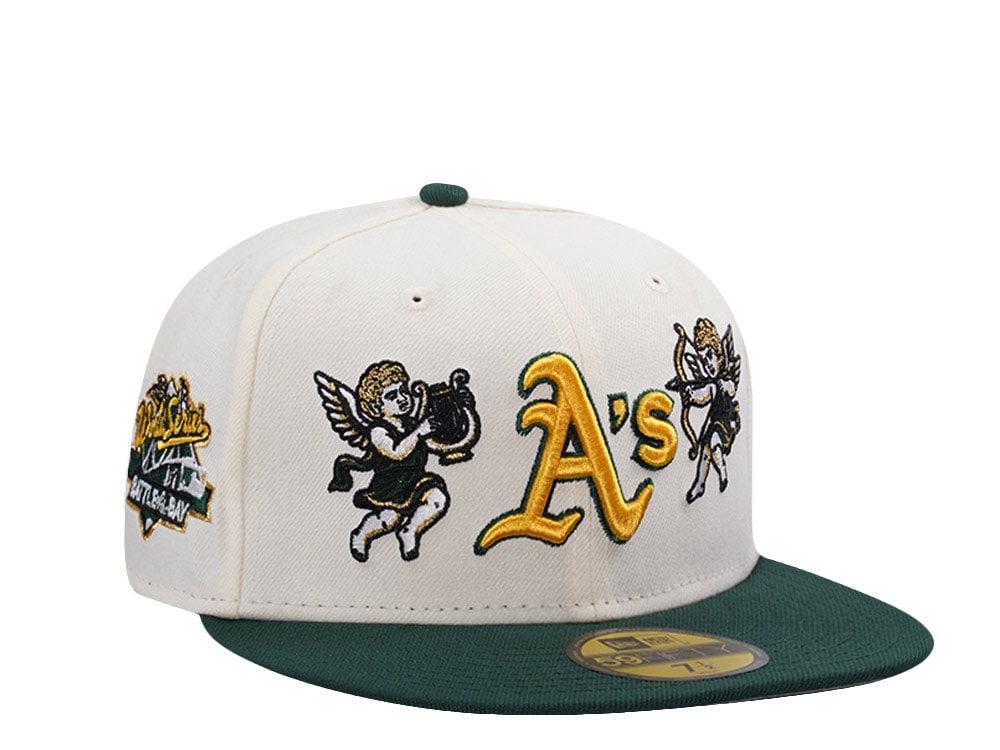 New Era Oakland Athletics World Series 1989 Cupid Chrome Two Tone Edition 59Fifty Fitted Gorra