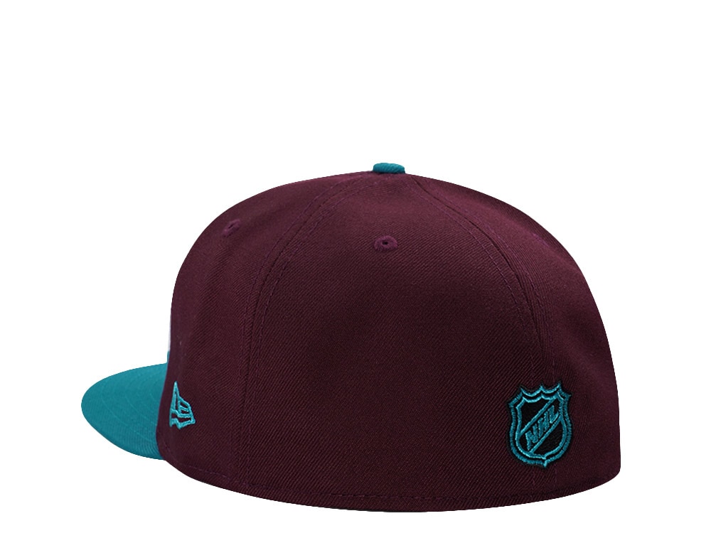 New Era Anaheim Ducks 30th Anniversary Maroon Two Tone Edition 59Fifty Fitted Gorra