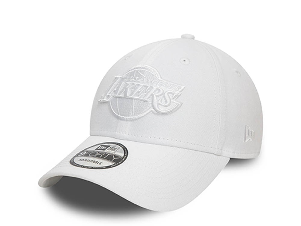 New Era Los Angeles Lakers Essential White 9Forty Strapback Gorra
