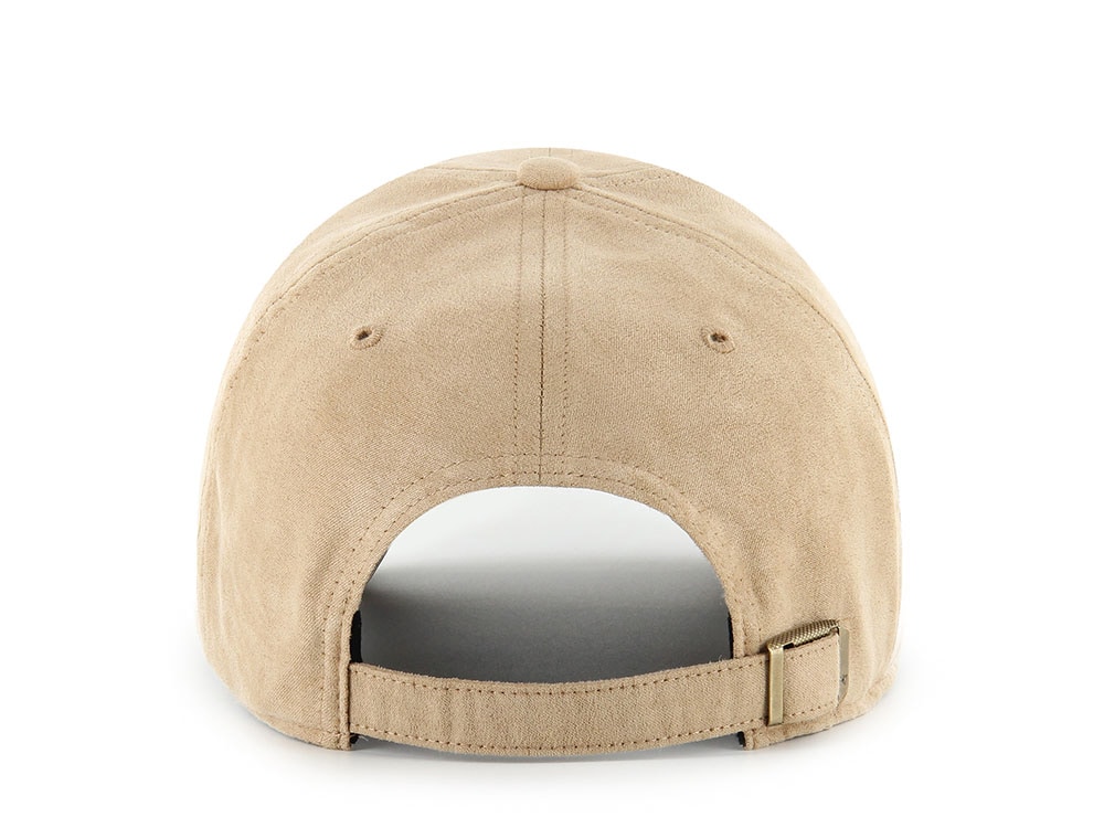 47Brand Anaheim Ducks Khaki Ballpark Suede Edition Clean Up Strapback Gorra